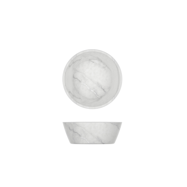 GENWARE | WHITE MARBLE AGRA MELAMINE BOWL 12.7 X 4.5CM X 24 | AG120924