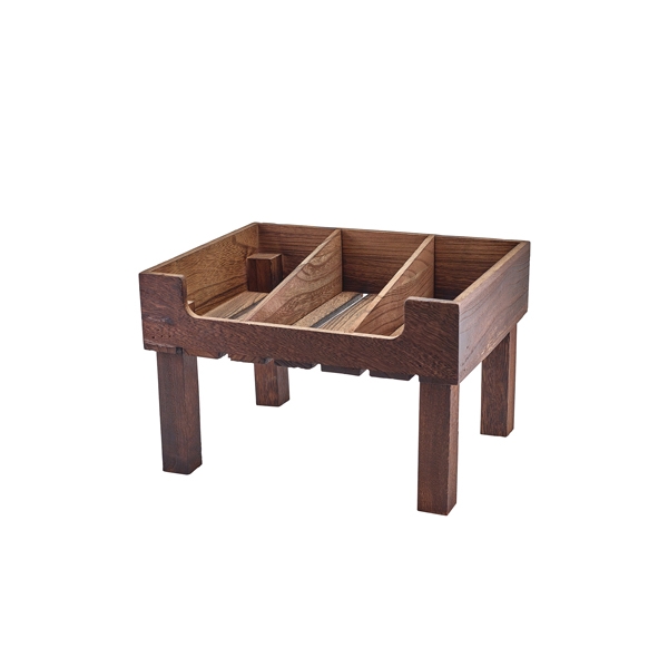 GENWARE | RUSTIC WOODEN DISPLAY CRATE STAND GN 1/2 | TR3221