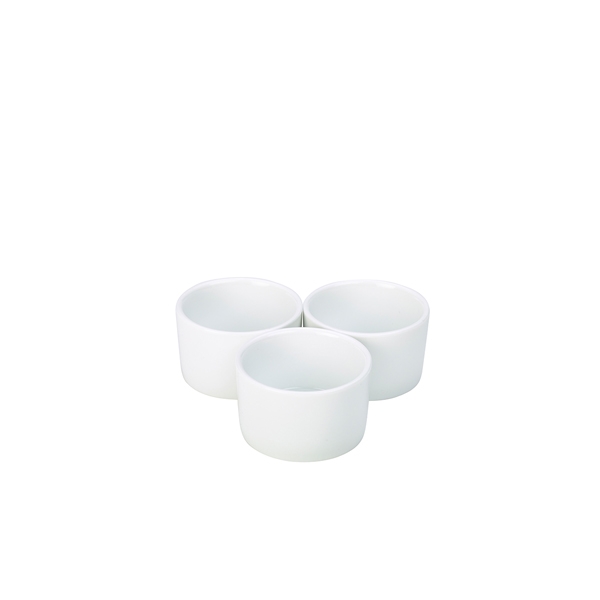 GENWARE | PORCELAIN CONTEMPORARY SMOOTH RAMEKIN 8CM X 6 | RAMCON8-W