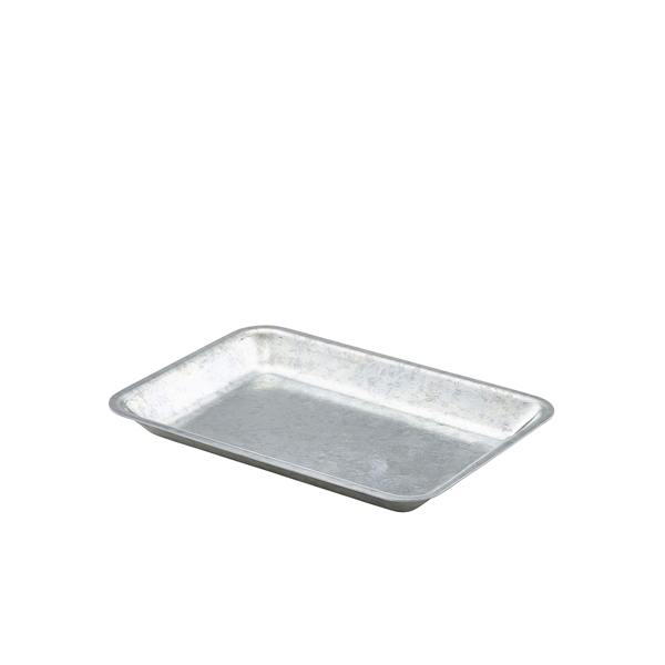 GENWARE | GALVANISED STEEL TRAY 20X14X2CM X 24 | GST2014