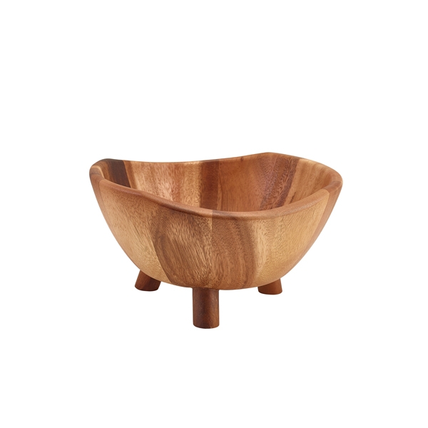 GENWARE | ACACIA WOOD TRIPOD BOWL 25CM | WTBWL25