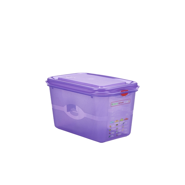 GENWARE | ALLERGEN GN STORAGE CONTAINER 1/4 150MM DEEP 4.3L X 6 | 12420AL