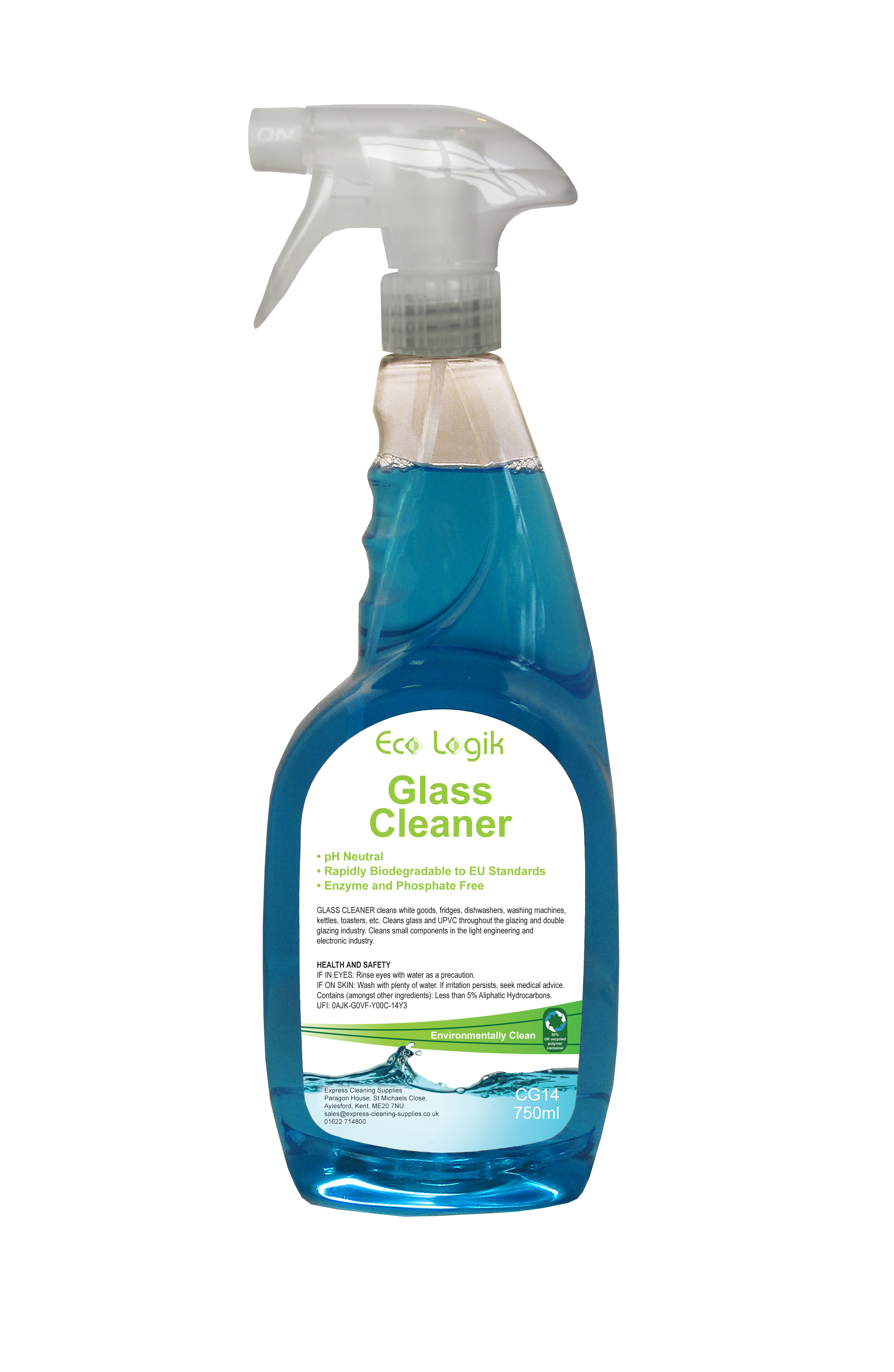 ECOLOGIK |  GLASS CLEANER X 750 ML | CG14