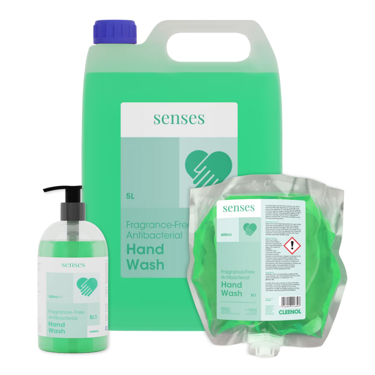 CLEENOL | SENSES FRAGRANCE-FREE ANTIBACTERIAL HAND WASH