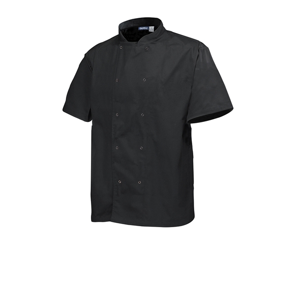 GENWARE | BASIC STUD JACKET (SHORT SLEEVE) BLACK XS | NJ20-XS