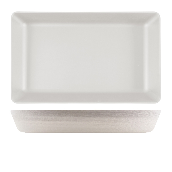 GENWARE | MELAMINE WHITE JUTE DEEP DISH GN 1/1 | JT110145