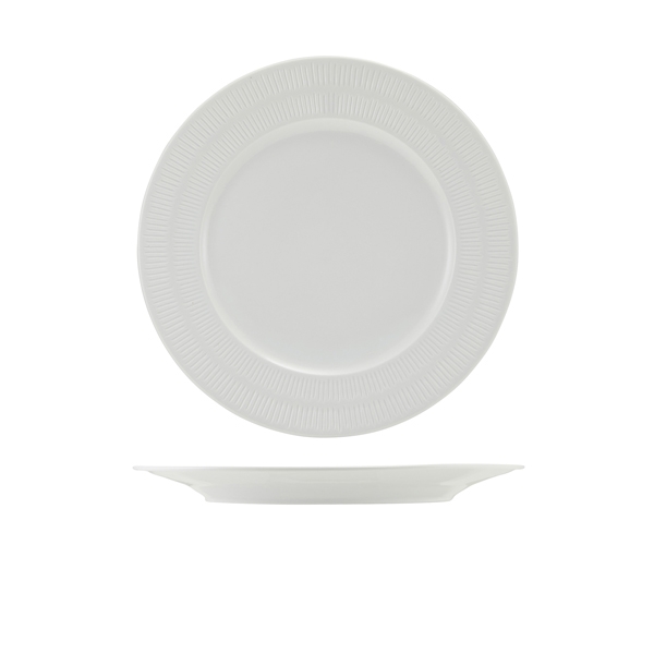 GENWARE | INCISE PORCELAIN SOLARA WINGED PLATE 25.5CM X 6 | WP-ISL25