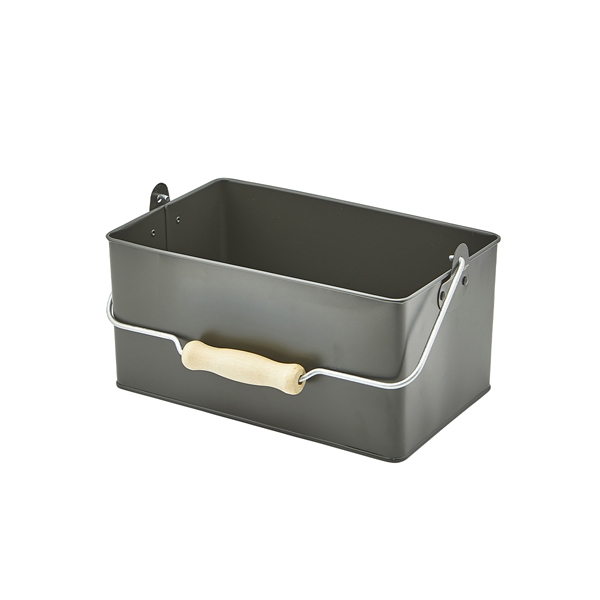 GENWARE | RECTANGULAR TABLE CADDY 24.5 X 15.5 X 12.5CM DARK OLIVE | GSTC2415DL