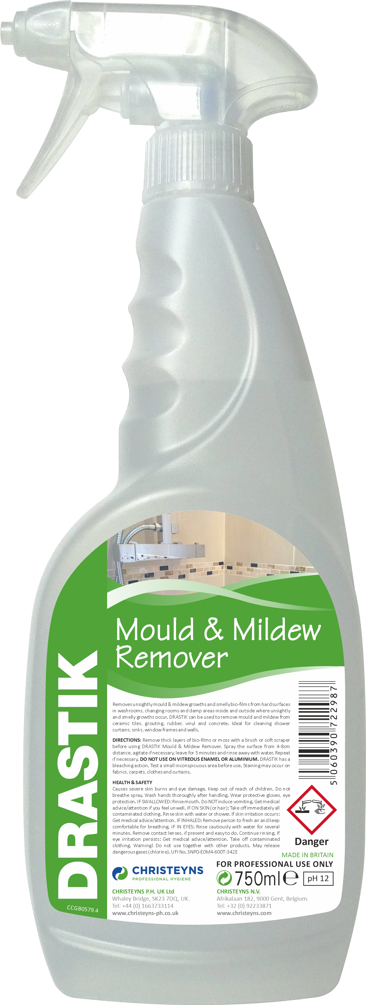 CHRISTEYNS (CLOVER) | DRASTIK MOULD & MILDEW REMOVER X 750 ML | 252