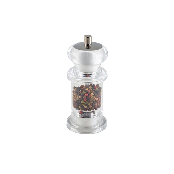 GENWARE | CLEAR COMBI PEPPER GRINDER/ SALT SHAKER X 12 | SPCOM