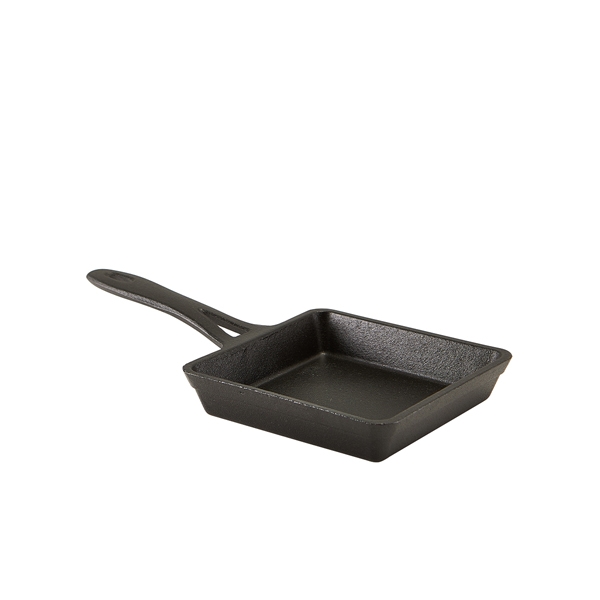 GENWARE | MINI CAST IRON SQUARE FRYPAN 13 X 3CM X 6 | C133