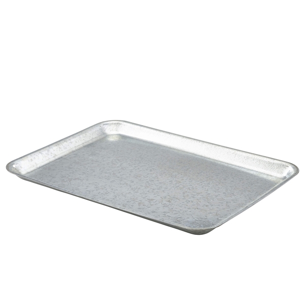 GENWARE | GALVANISED STEEL TRAY 37X26.5X2CM X 12 | GST3726