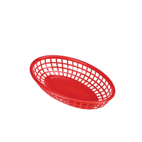 GENWARE | FAST FOOD BASKET RED 23.5 X 15.4CM X 6 | FFB23-R