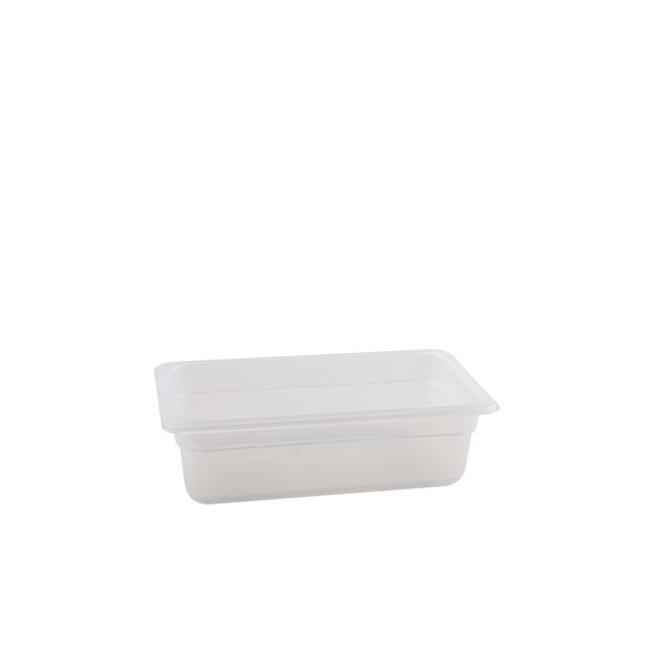GENWARE | 1/4 -POLYPROPYLENE GN PAN 100MM CLEAR X 6 | PP14-100