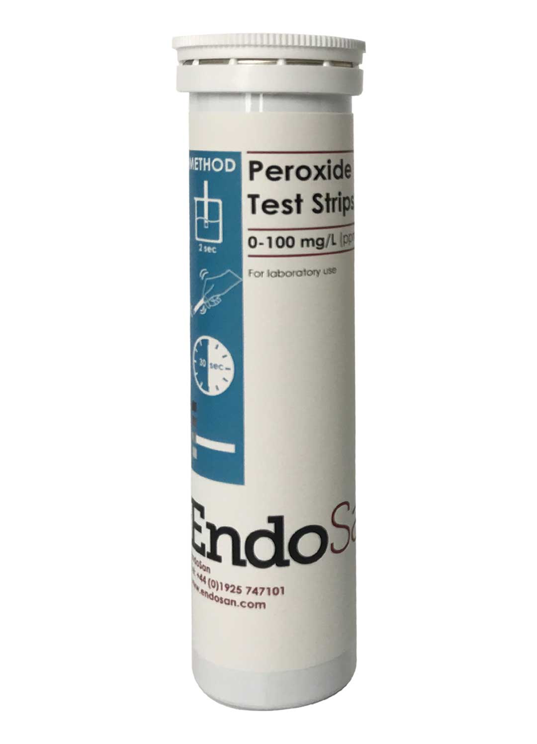 ENDOSAN | HYDROGEN PEROXIDE TESTING STRIPS 0-100PPM X 100 | 25-10-001