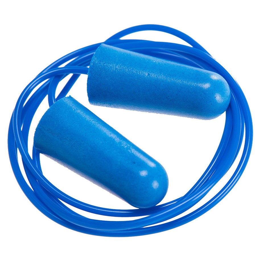 PORTWEST | DETECTABLE CORDED PU EAR PLUGS BLUE X 200 | EP30BLU