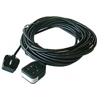 MASTERPLUG | EXTENSION LEAD 15 METRE 1.5MM 3 CORE BLACK SINGLE | QUAFLX51