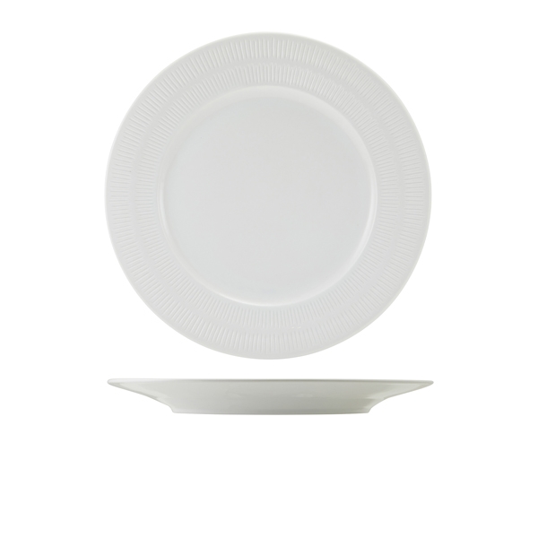 GENWARE | INCISE PORCELAIN SOLARA WINGED PLATE 27CM X 6 | WP-ISL27