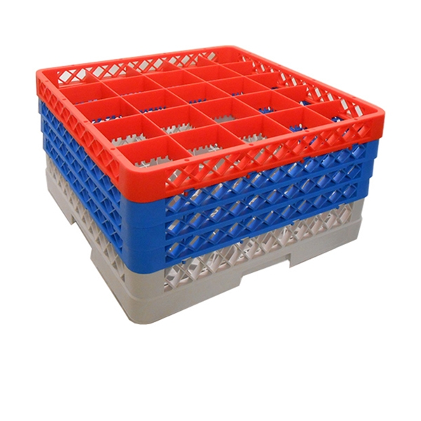 GENWARE | 25 COMP GLASS RACK WITH 4 EXTENDERS | GR25-4