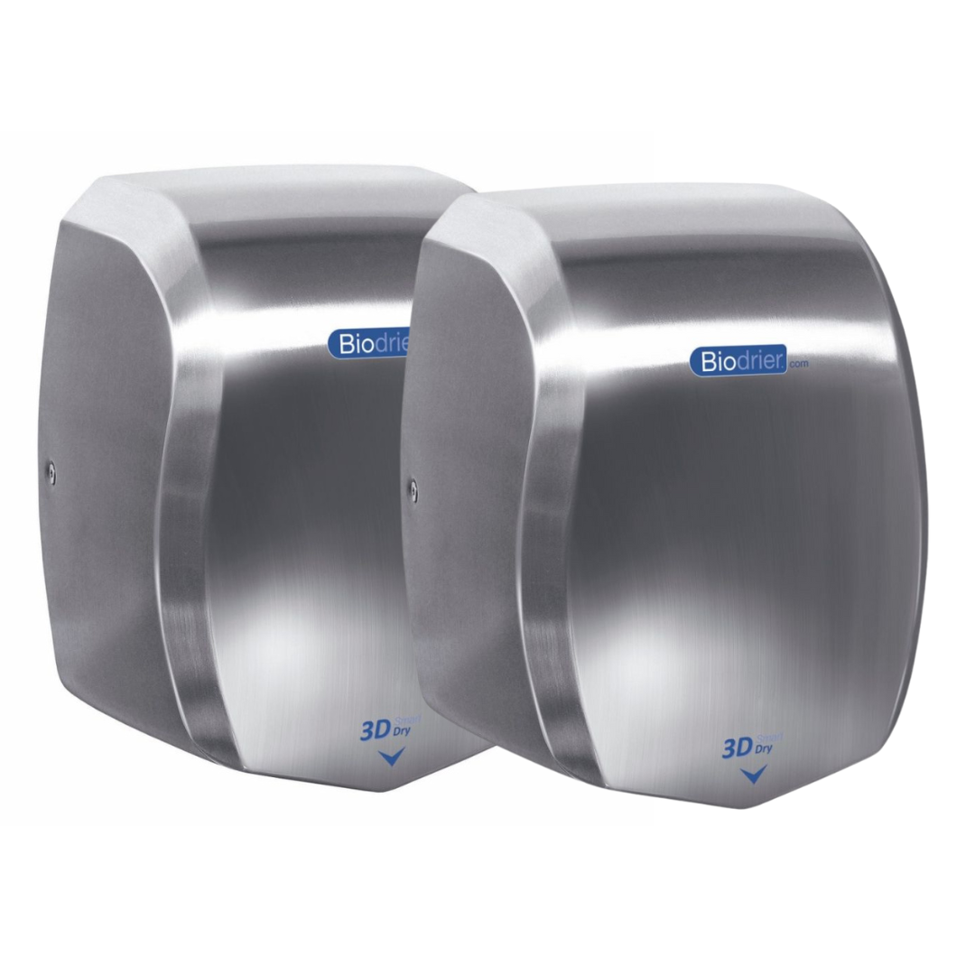 FW3 |  BIODRIER 3D SMART DRY HAND DRYER/PLUS STAINLESS STEEL | BSD60K-BS