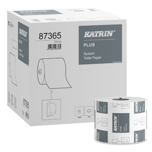 KATRIN | 2 PLY SYSTEM PLUS TOILET PAPER ROLLS 684 X 36 | 87365 | 43187