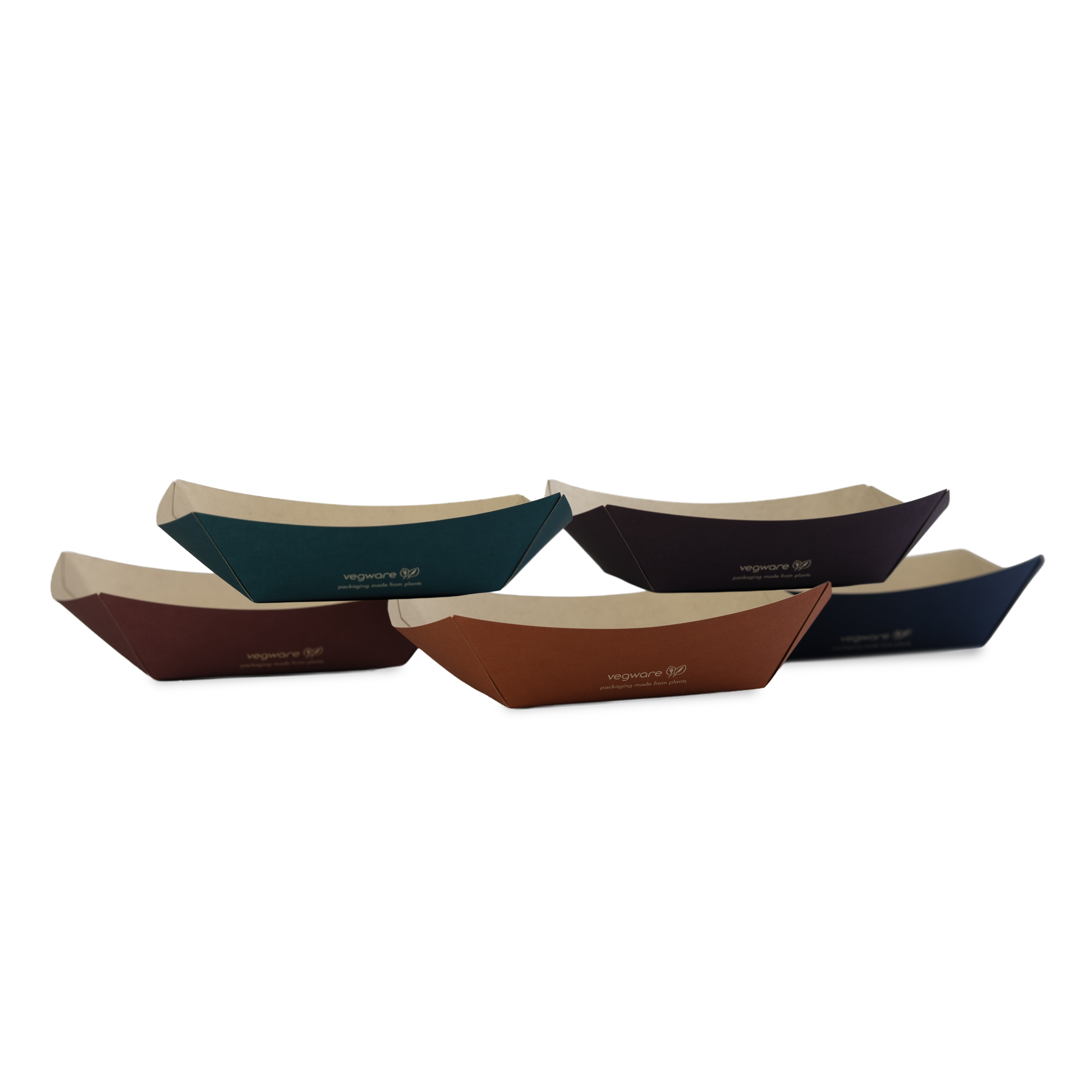 VEGWARE | FEEL SNUG RECYCLABLE FOOD TRAYS 6 X 5 INCHES X 500 | KT-6X5-FS | 421184