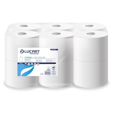 LUCART | STRONG L-ONE MINI 180 TOILET PAPER 180M X 12 | 812169J