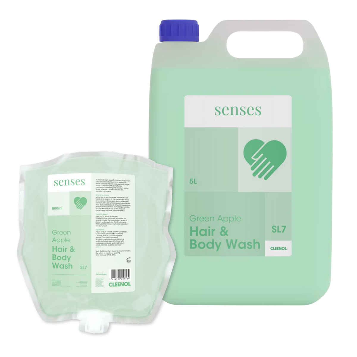 CLEENOL | SENSES GREEN APPLE HAIR & BODY WASH