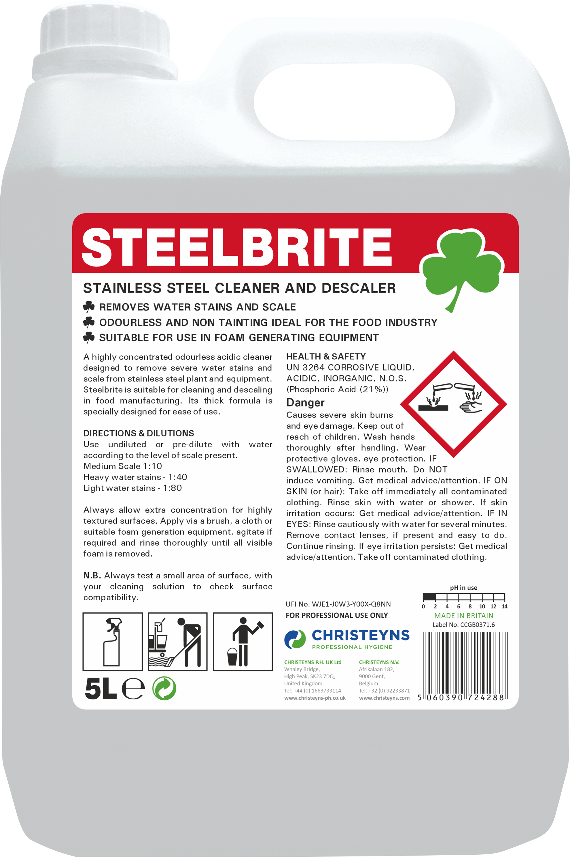CHRISTEYNS (CLOVER) | STEELBRITE X 5 LTR | 519