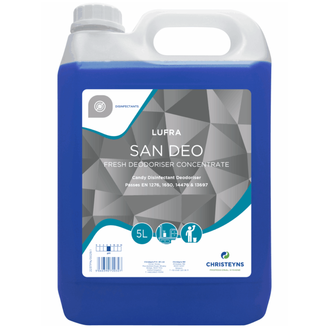 CLOVER (CHRISTEYNS) | LUFRA SAN DEO | CANDY FRAGRANCE DISINFECTANT X 5 LTR | 223