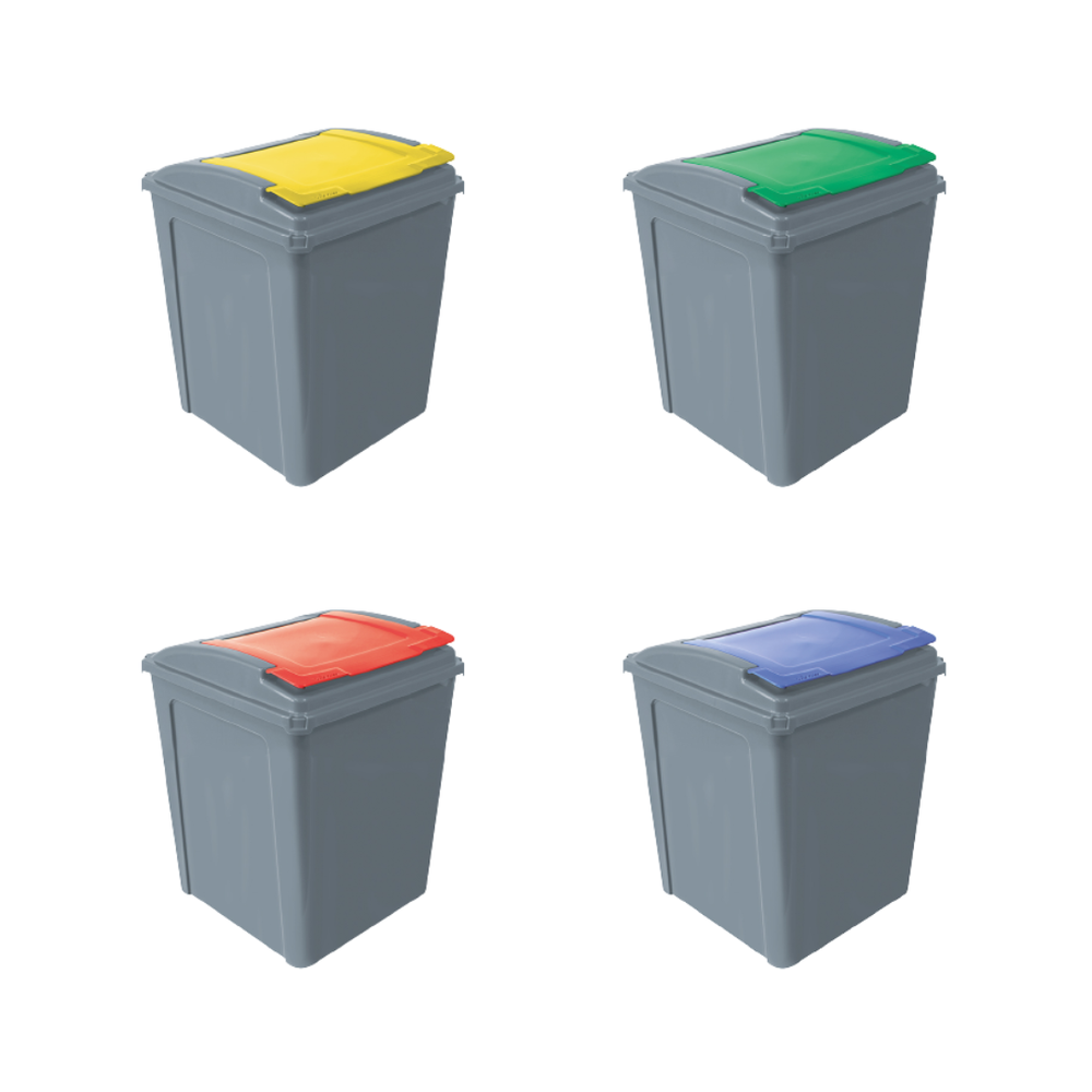 ROBERT SCOTT | FLIP TOP RECYCLING BIN X 50 LTR | EWR50