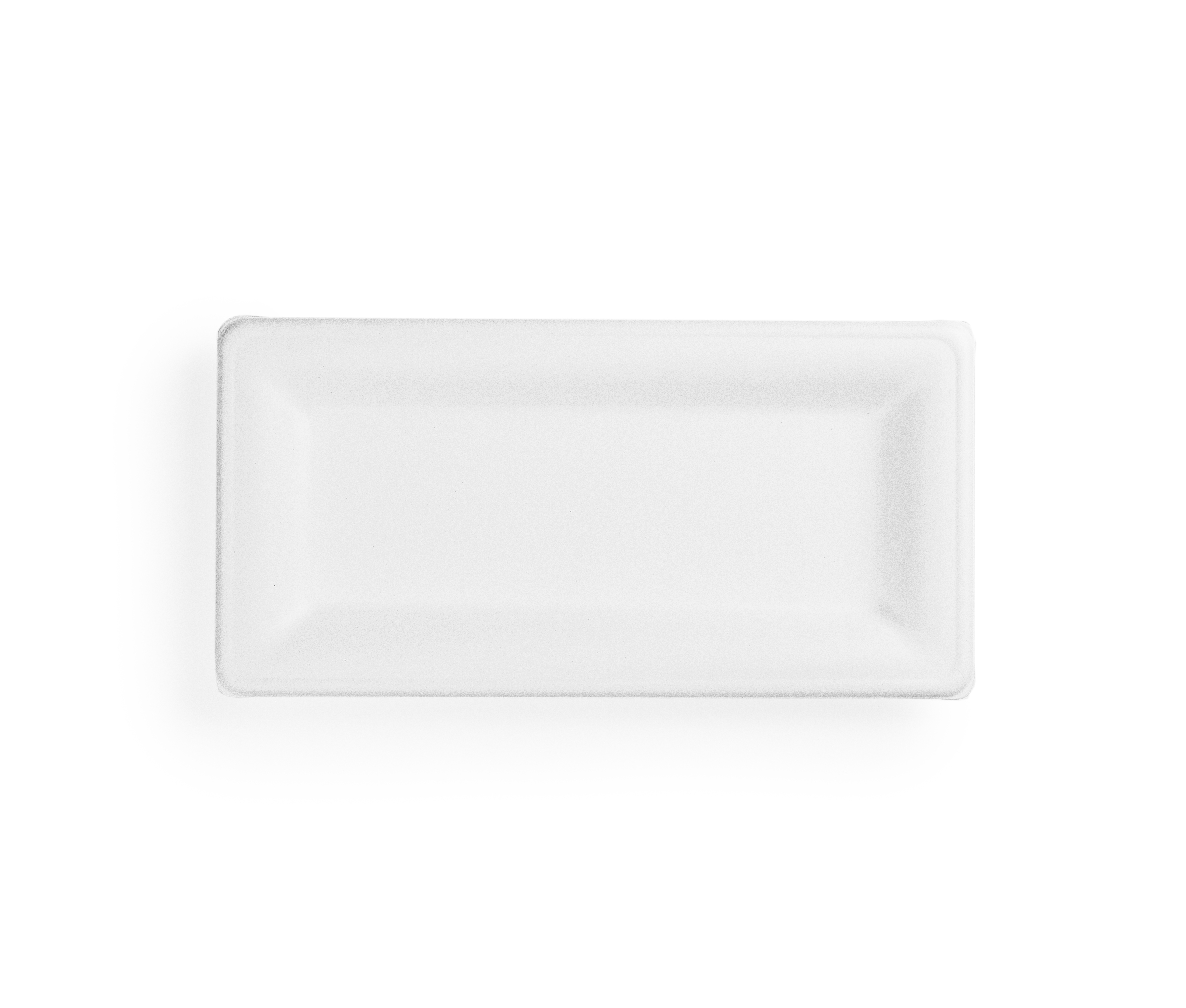 VEGWARE | 10 X 5IN RECTANGULAR BAGASSE PLATE X 500 | VWRP-10