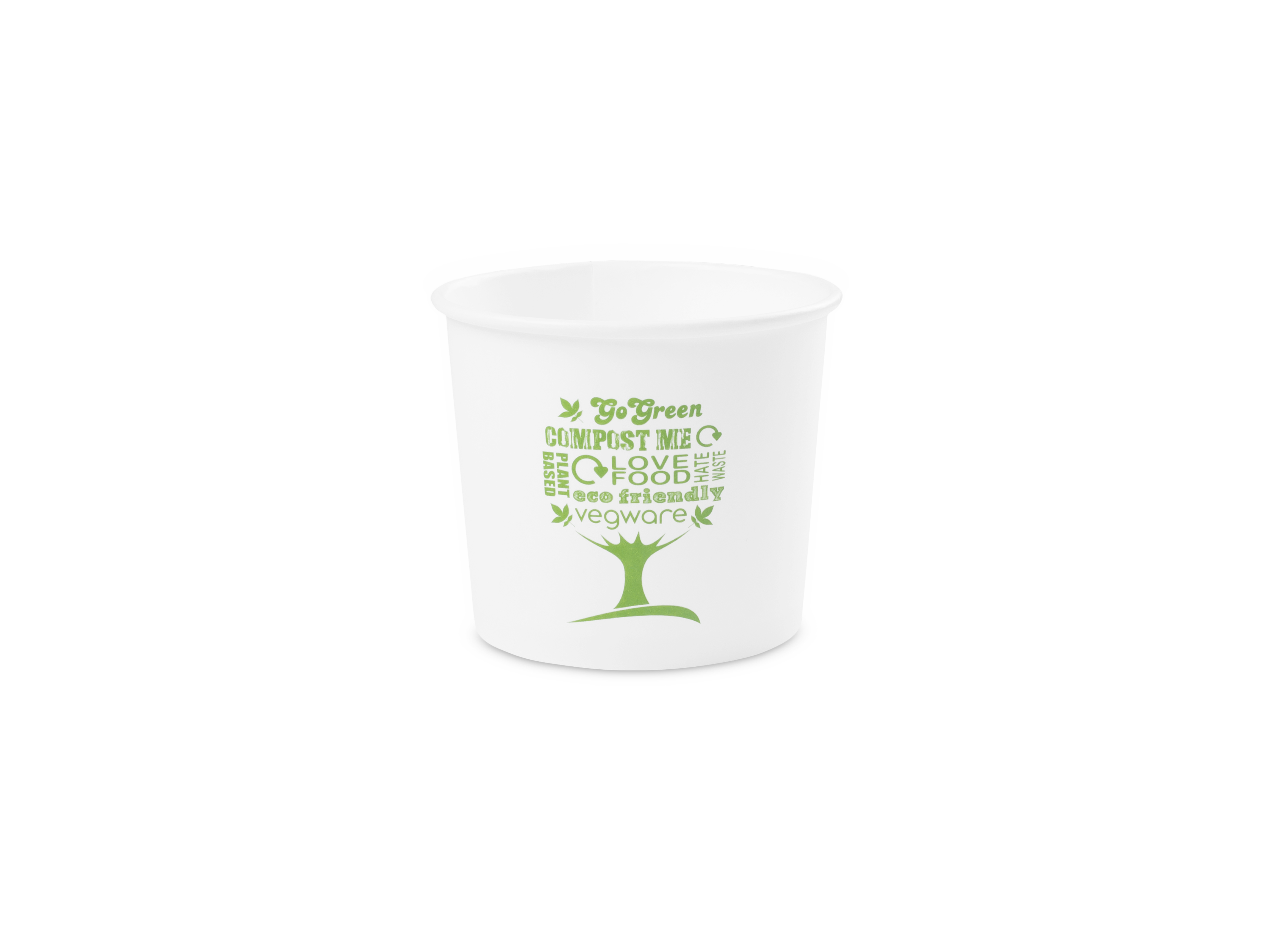 VEGWARE | 10OZ SOUP CONTAINER, 90-SERIES - GREEN TREE X 1000 | SC-G10
