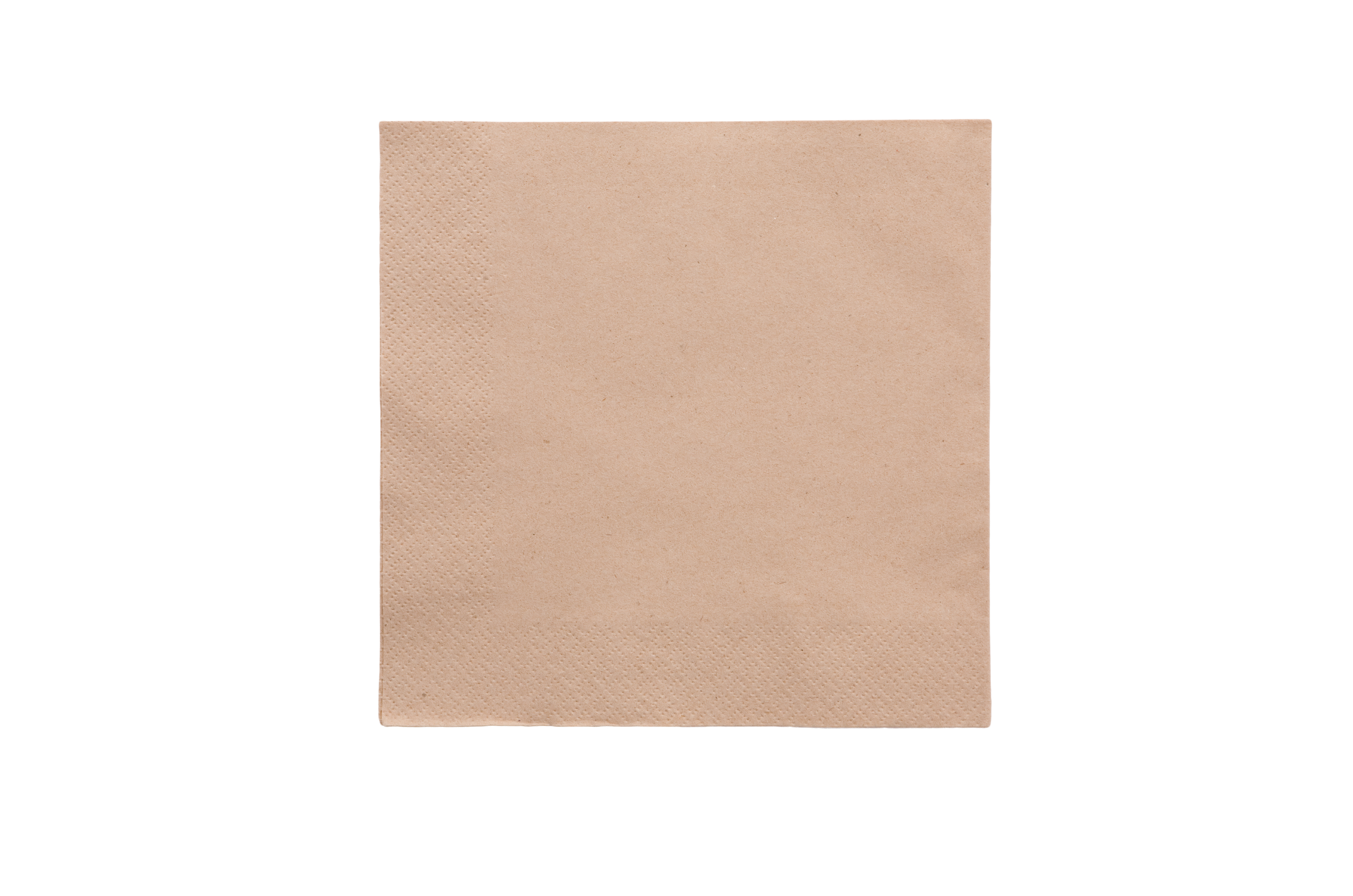 VEGWARE | 4 FOLD UNBLEACHED DINNER NAPKIN 2 PLY 40CM X 2000