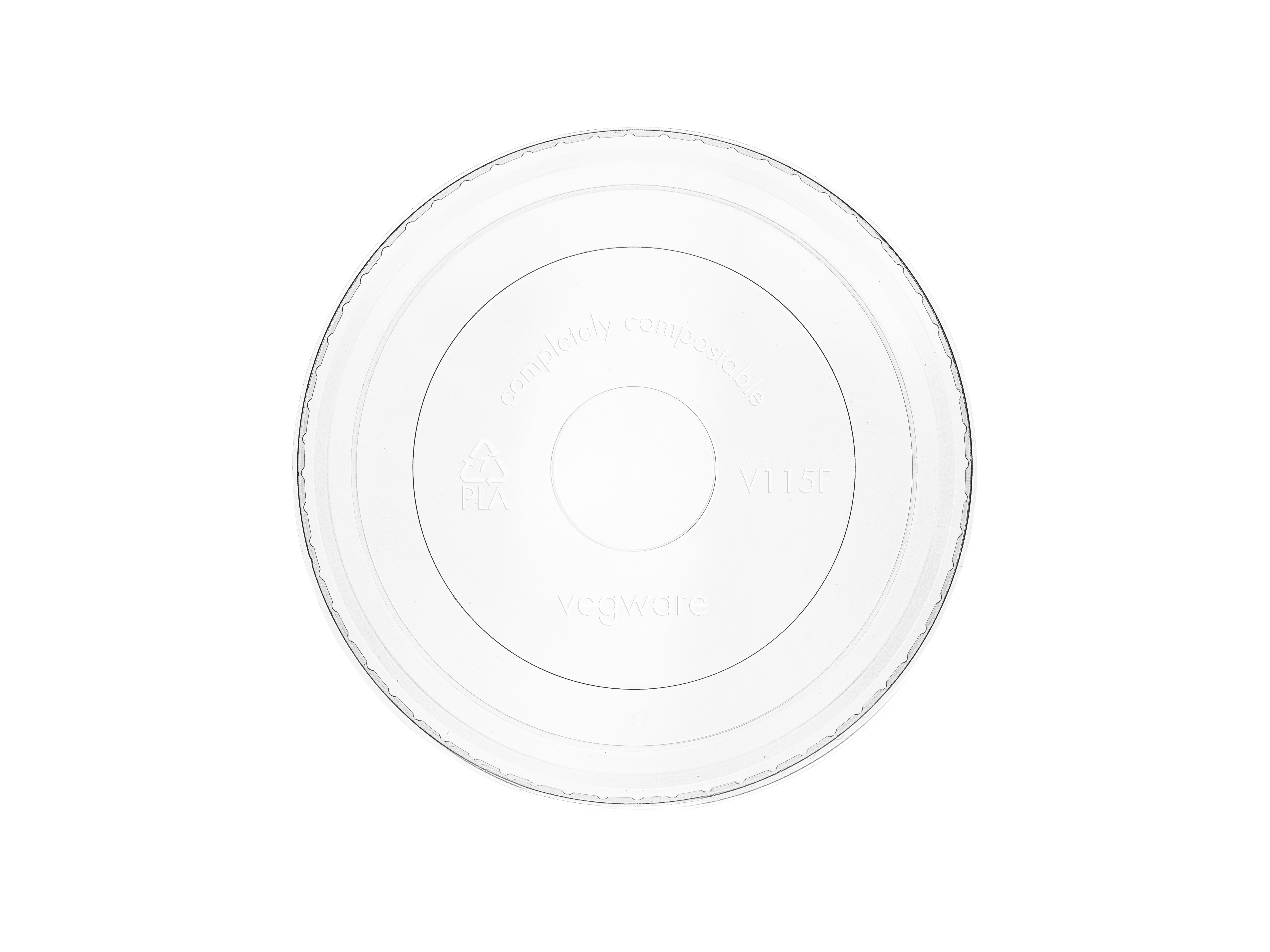 VEGWARE | 115-SERIES FLAT PLA COLD LID X 500 | V115F