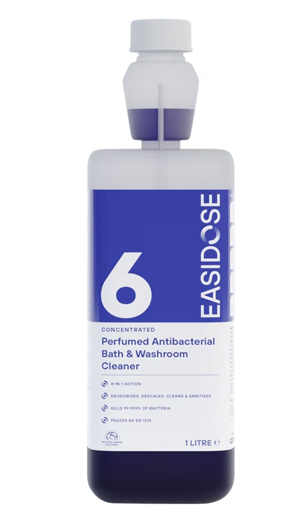 CLEENOL | EASIDOSE CONCENTRATED PERFUMED ANTIBACTERIAL BATH & WASHROOM CLEANER X 1 LTR | ED6/1L
