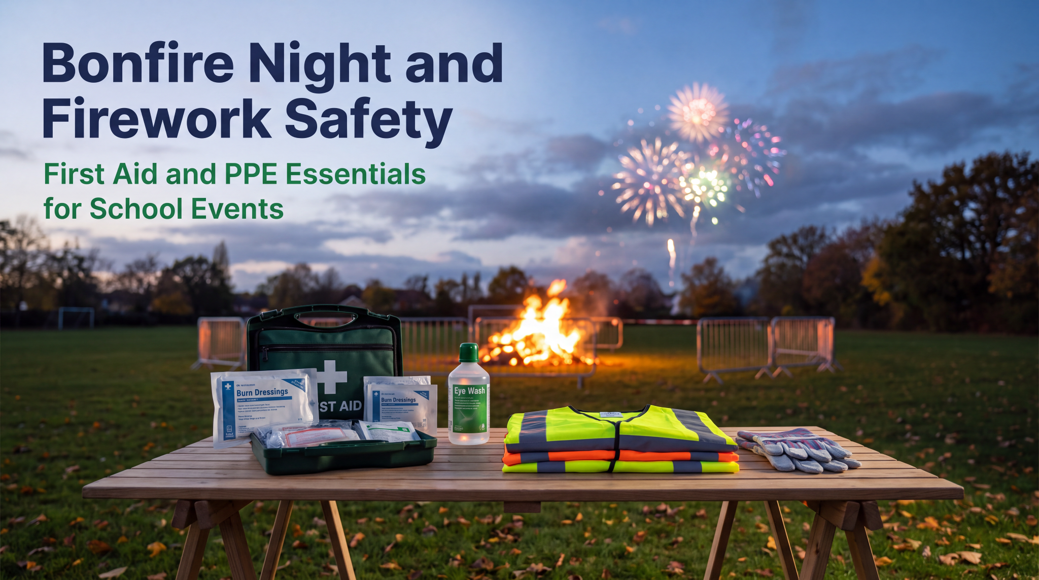 Bonfire Night and Firework Safety: First Aid and PPE Essentials for School Events