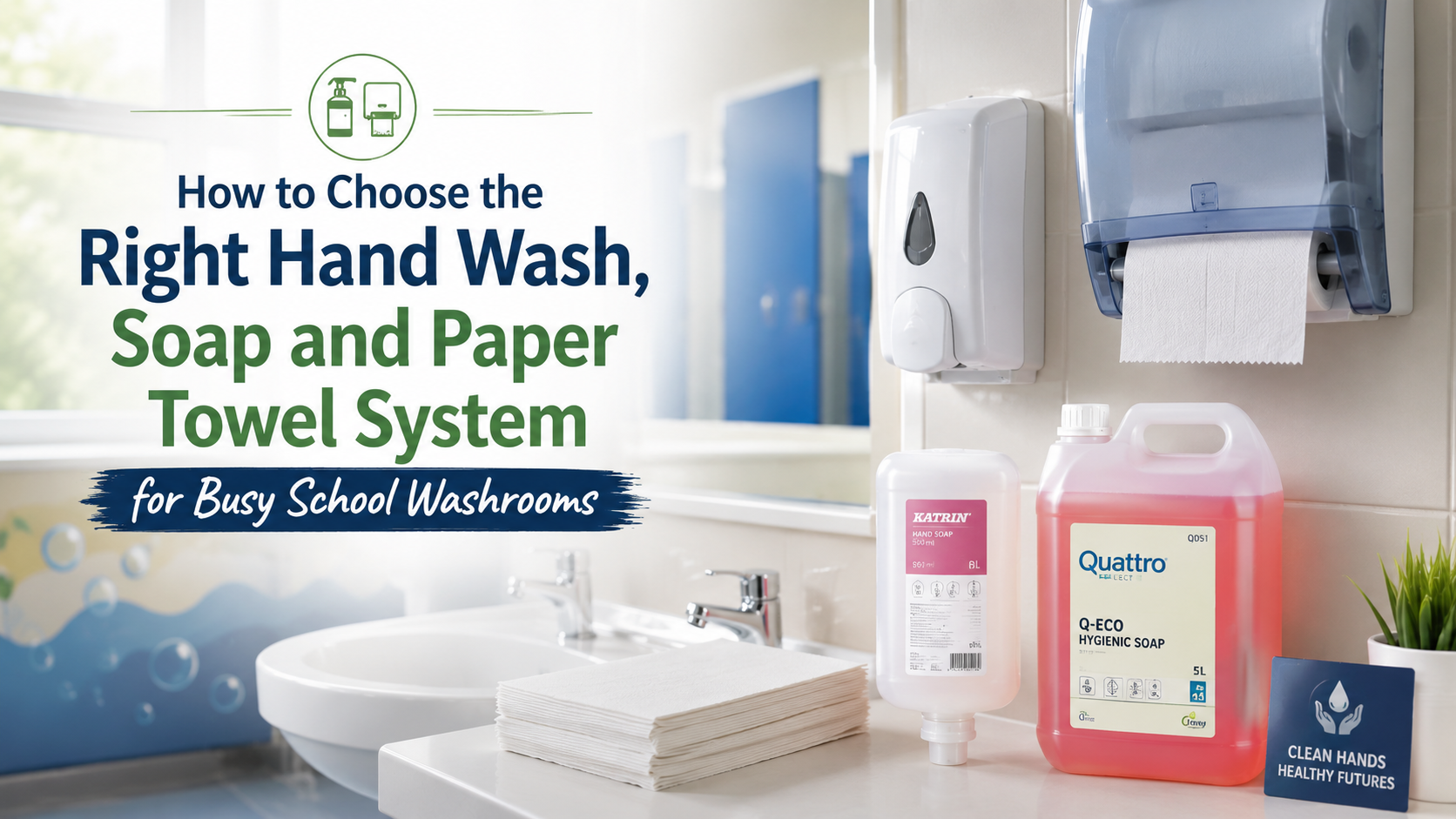 How to Choose the Right Hand Wash, Soap and Paper Towel System for Busy School Washrooms