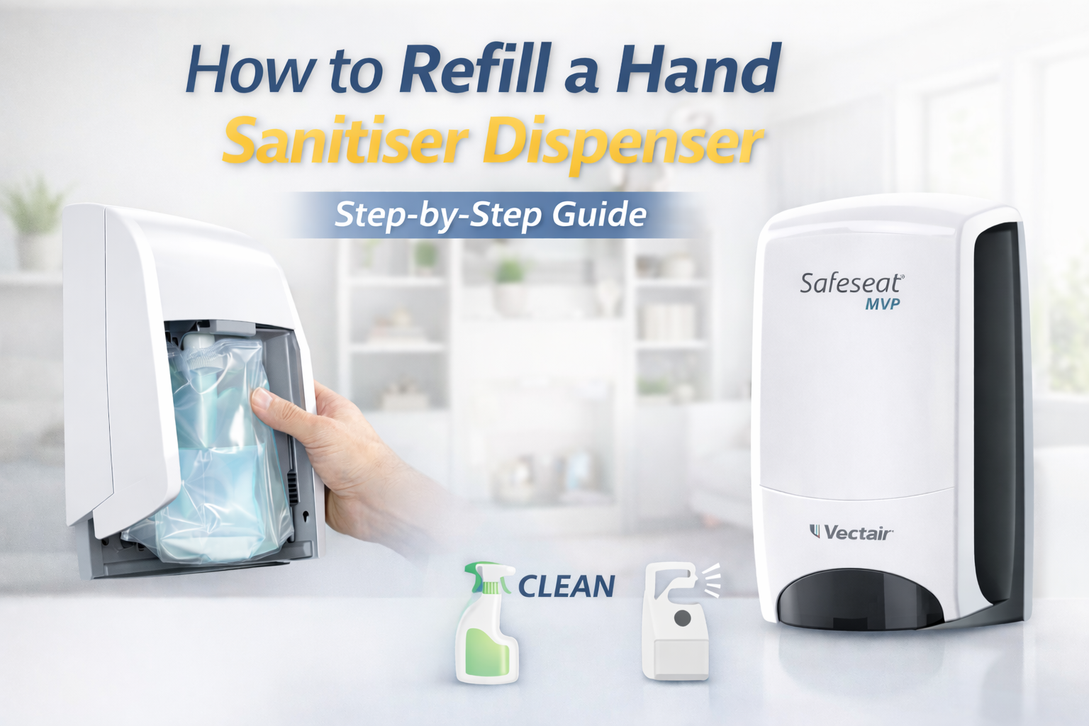 How to Refill a Hand Sanitiser Dispenser
