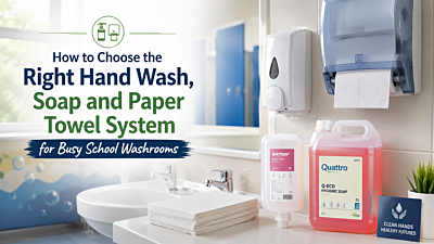 How to Choose the Right Hand Wash, Soap and Paper Towel System for Busy School Washrooms